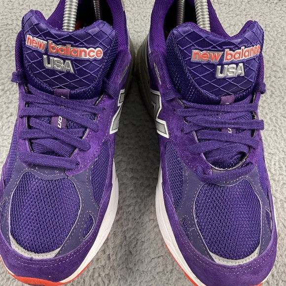 New Balance 990v3 Boston Marathon Womens‎ 8.5 B Running Shoes Lace Up Purple - Picture 11 of 14